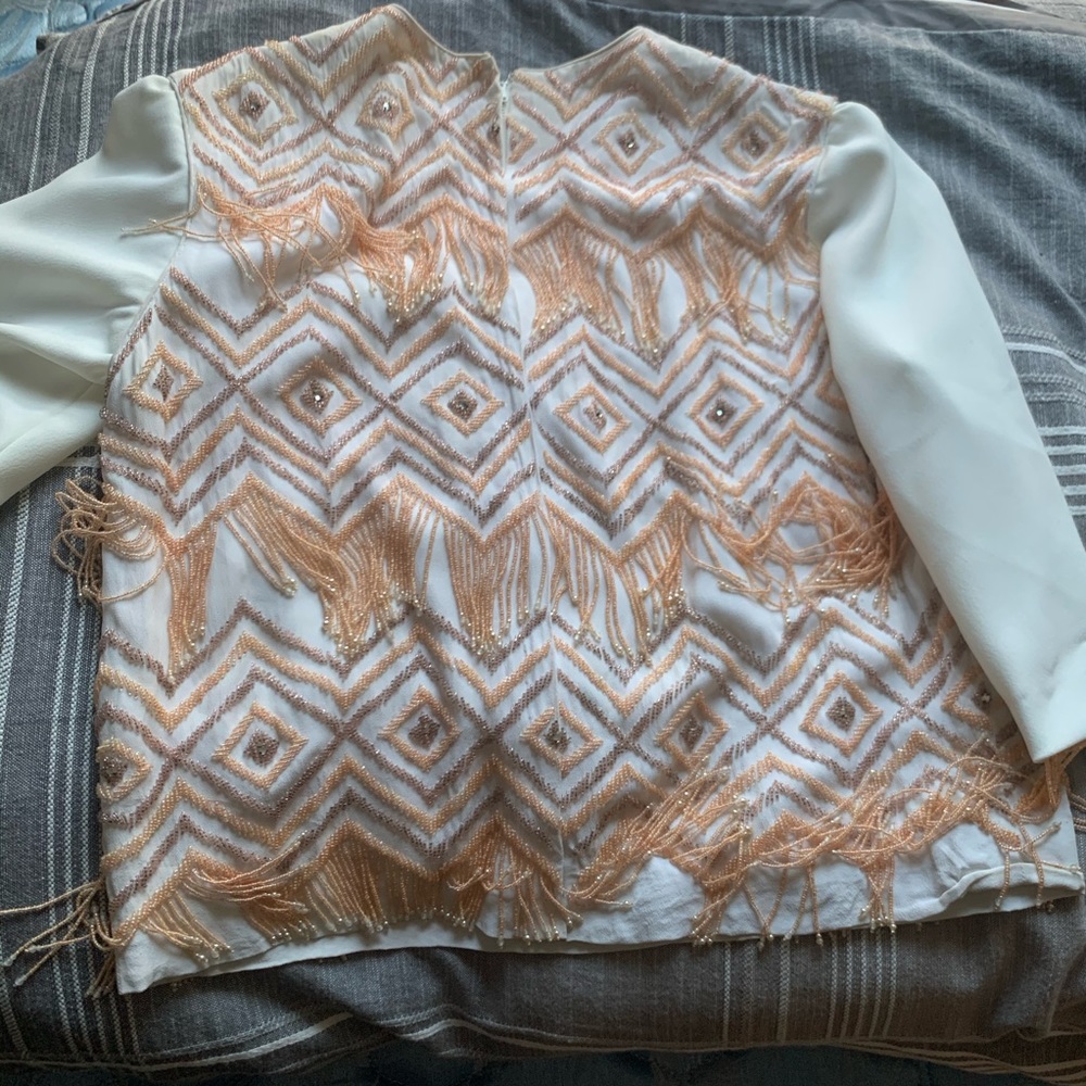 Vintage 60s MOD Beaded Top Shirt